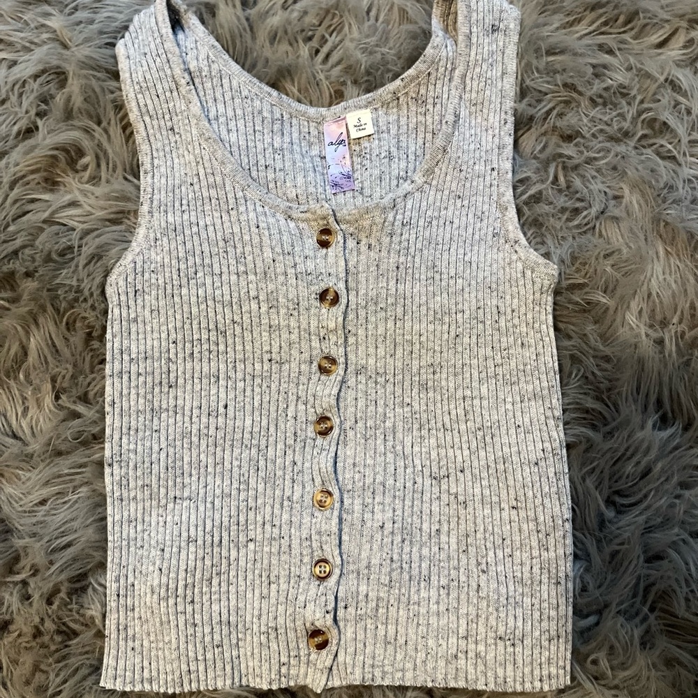 Francescas Button Down Crop Top